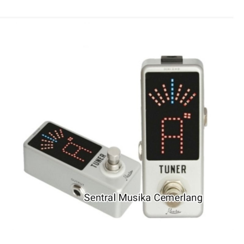 Pedal Tuner Gitar dan Bass Rowin Tuner LT-910 Chromatic Tuner Pedal Efek Gitar