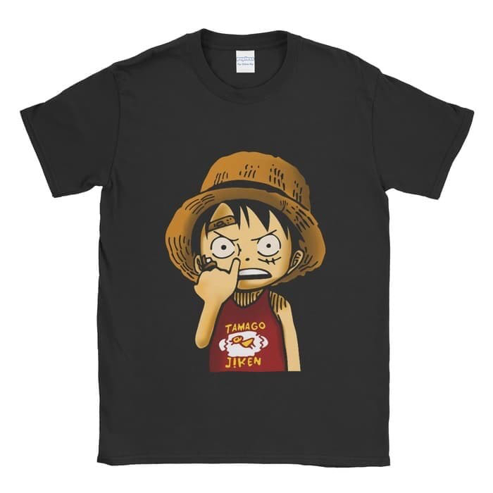KAOS ONE PIECE LUFFY NGUPIL BAJU TSHIRT ANIME JEPANG JAPAN MURAH WIBU