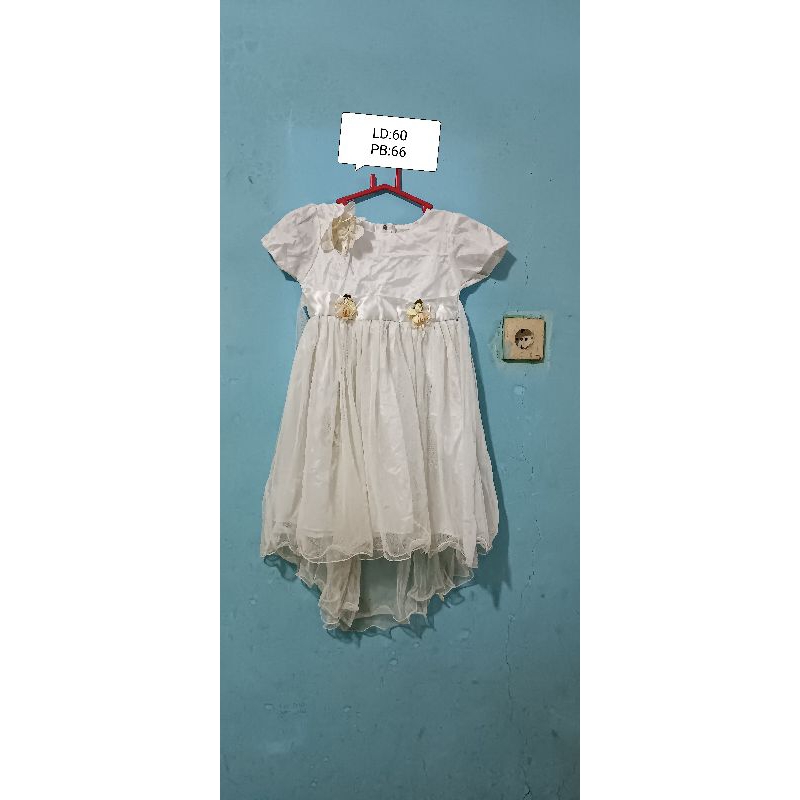PRELOVED DRESS PUTIH ANAK