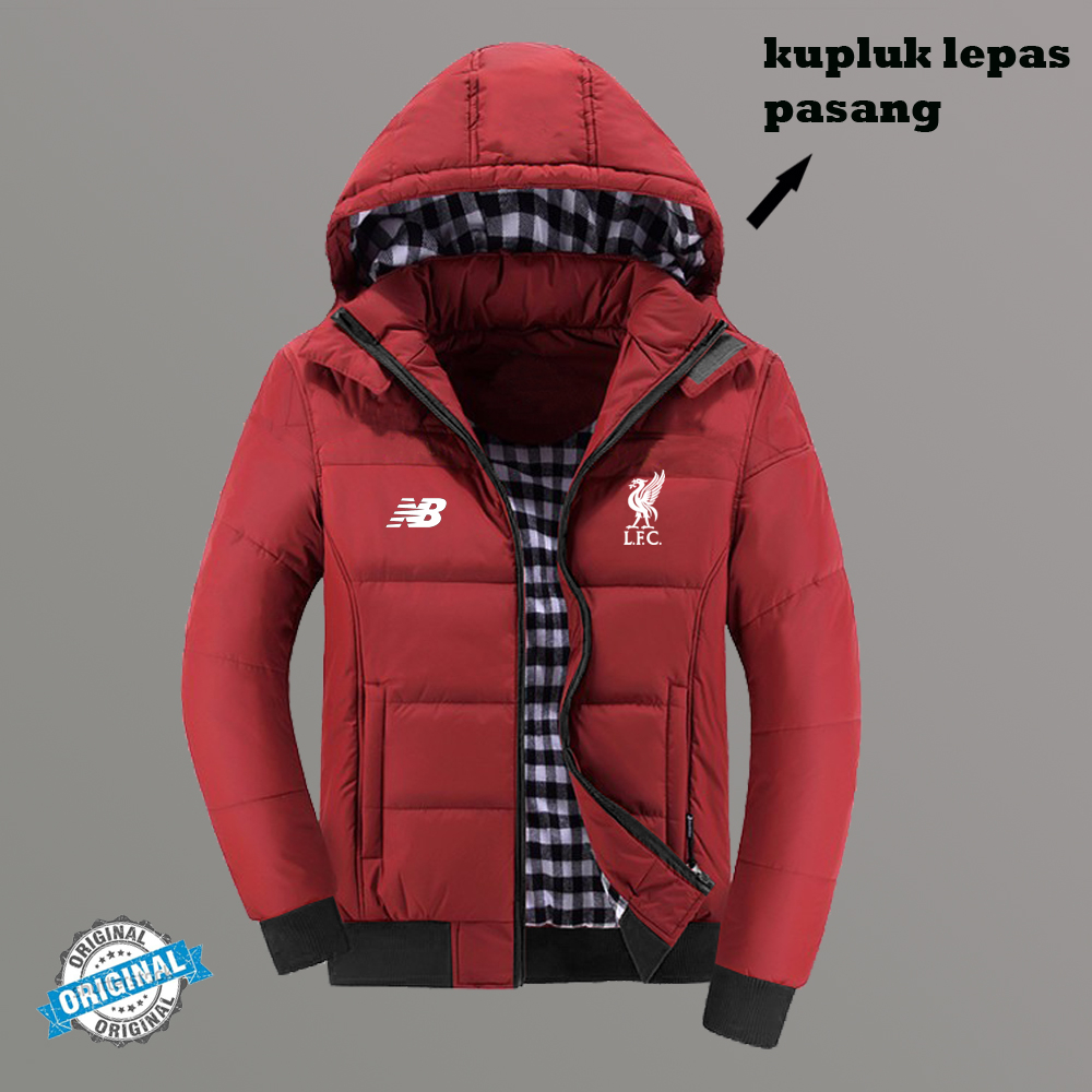 Jaket Parka Pria Bahan Kanvas Premium Original / Dijamin pasti ori & sesuai pesanan Logo liverpool /
