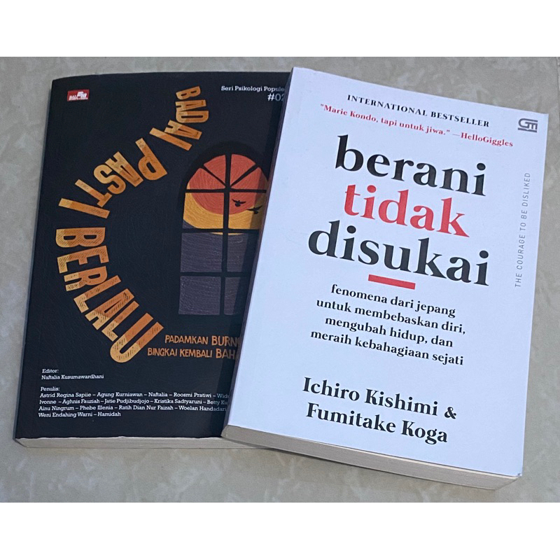 PRELOVED SET BUKU SELF IMPROVEMENT BERANI TIDAK DISUKAI + BADAI PASTI BERLALU