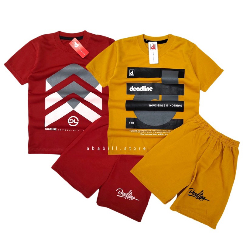 kaos anak set kekinian