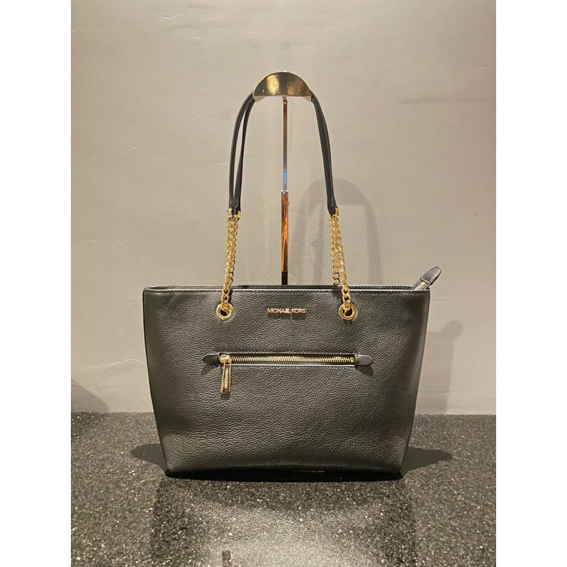 MK jet set shoulder bag black