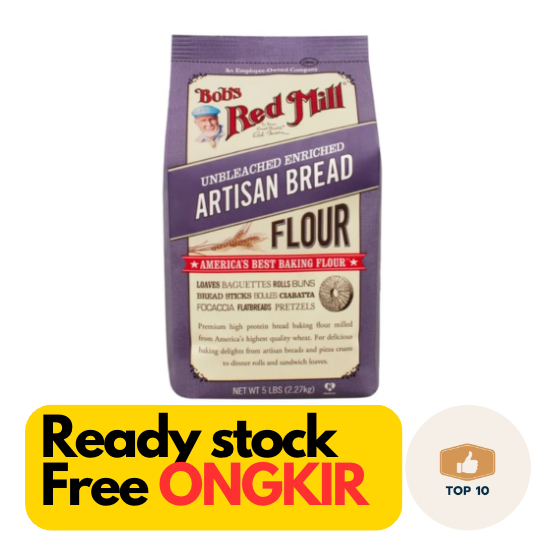 

Bob's Red Mill Unbleached Enriched Artisan Bread Flour 2.27kg