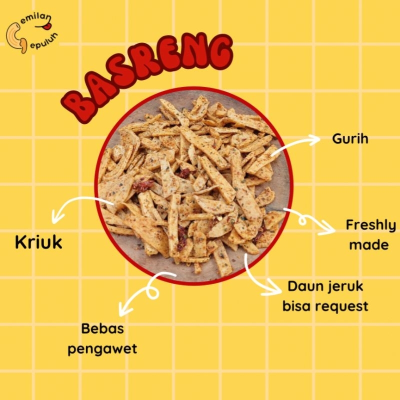 

BASRENG POUCH 70 GR (baso ayam mix sapi)