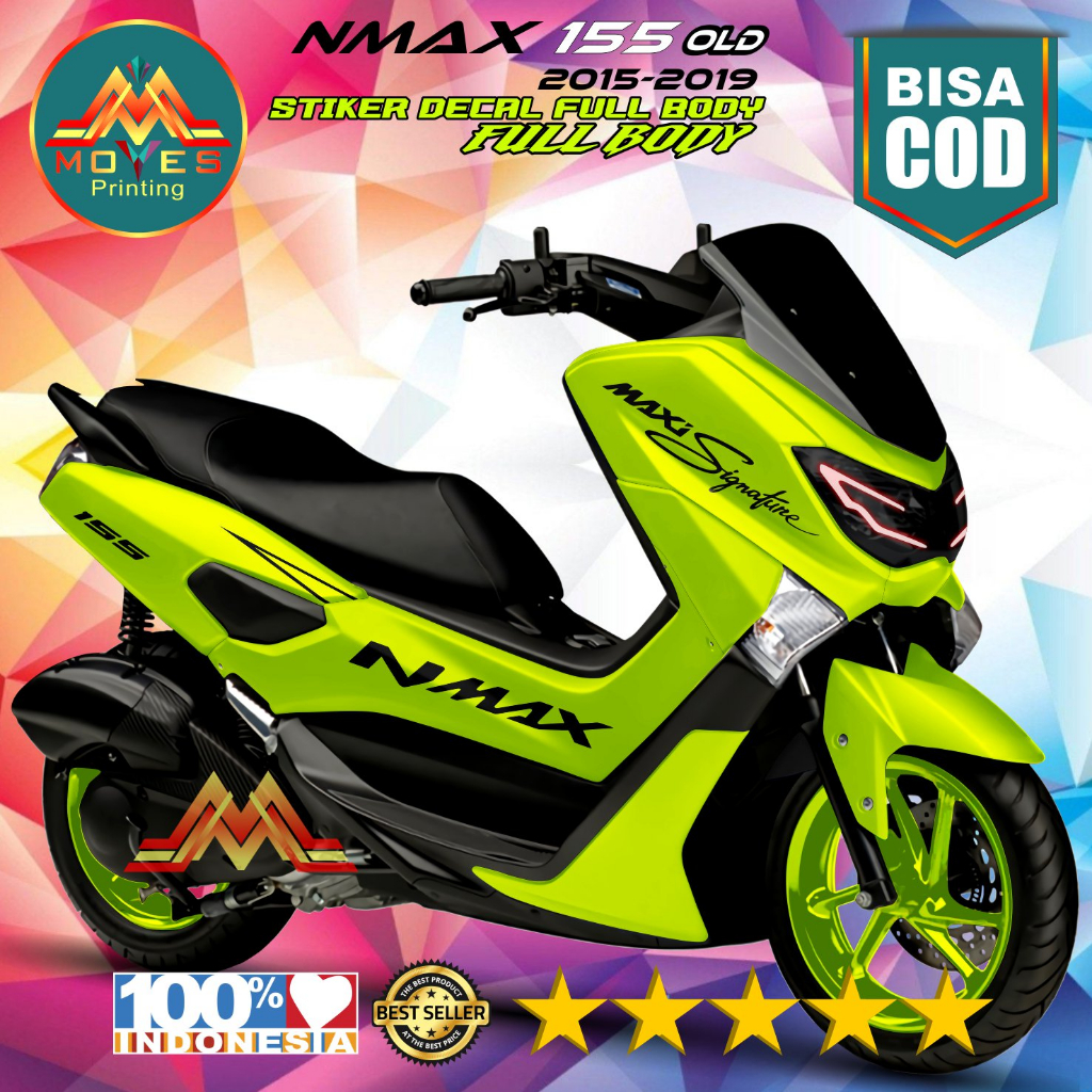 Bisa COD. tebaru. decal stiker motor nmax old . decal stiker sticker full body nmax old polosan