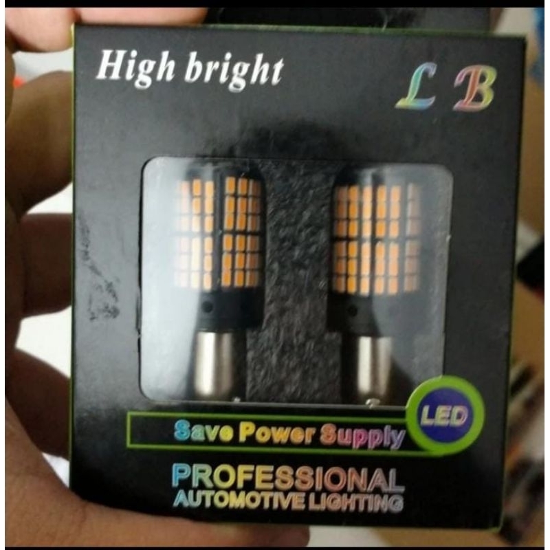 lampu riting led mobil kuning