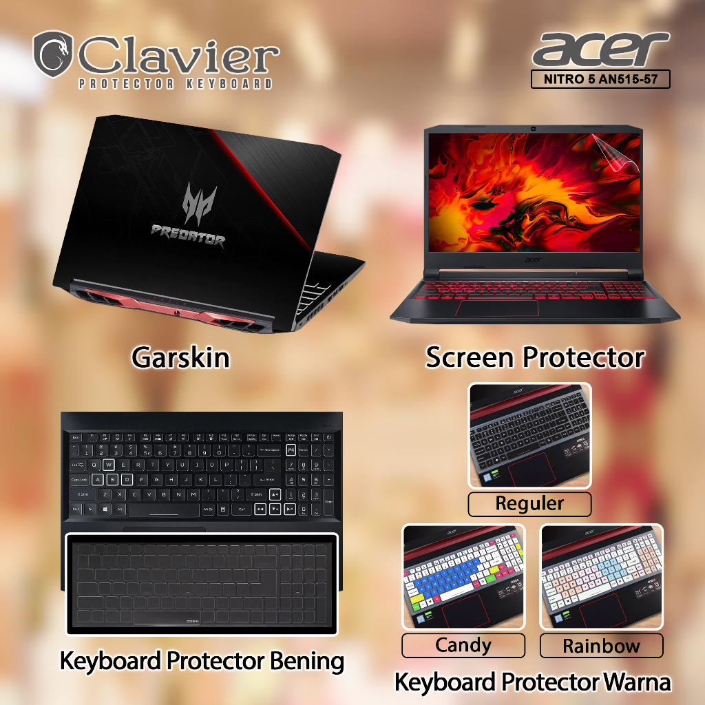 Cover Keyboard Screen Protector Garskin Laptop Anti Gores Acer Nitro 5 AN515-57-58UZ 71EX 71PR 73AD 