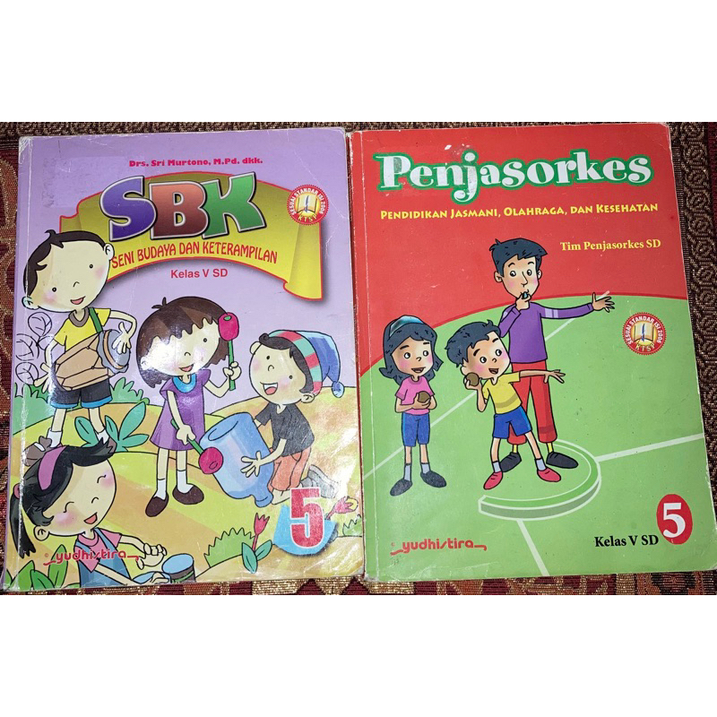 Buku paket SBK (seni budaya), PJOK Kelas 5/V SD/MI Yudhistira