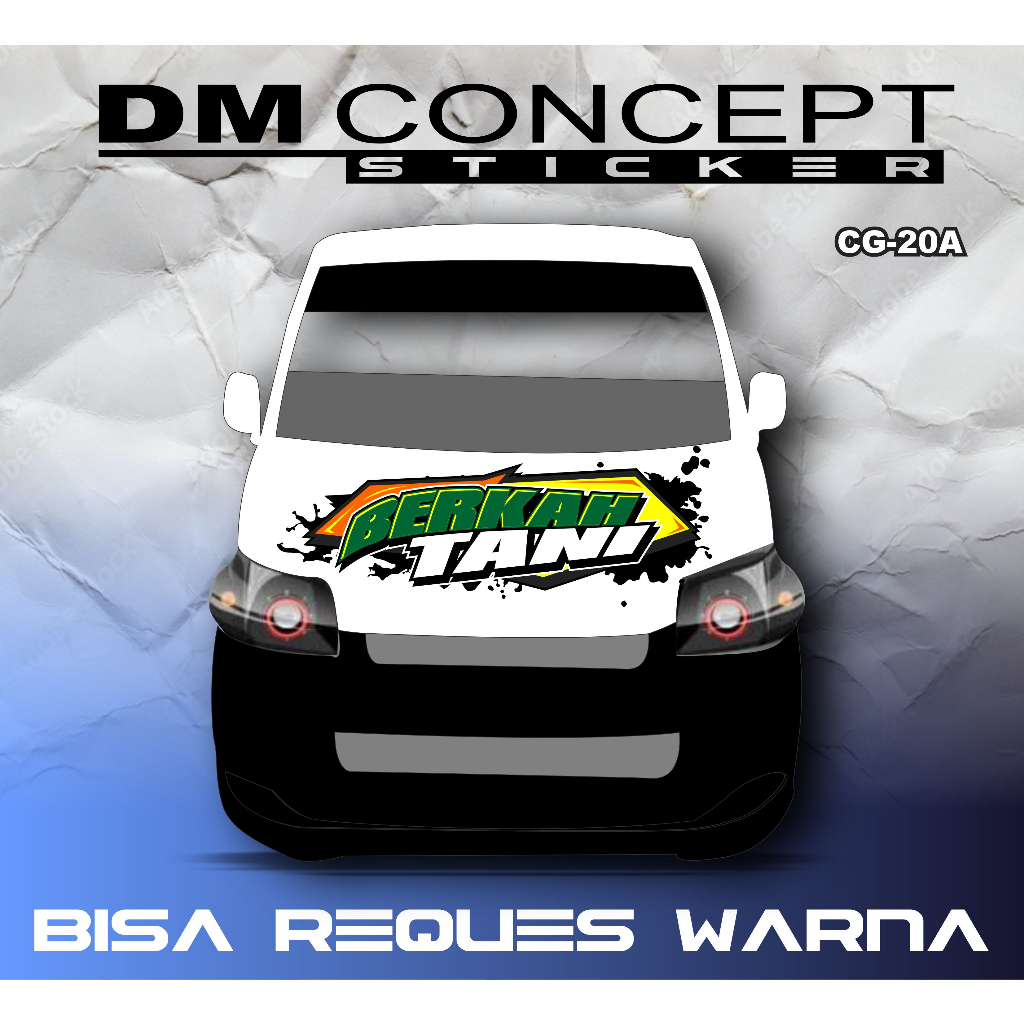 DECAL KAP DEPAN GRANDMAX SIMPLE MUAH KODE CG-020