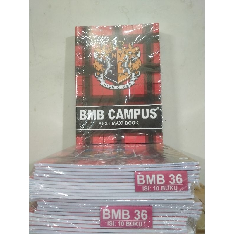 

BMB kampus 36 sheets 1pak isi10 buku +sampul mika 10lembar