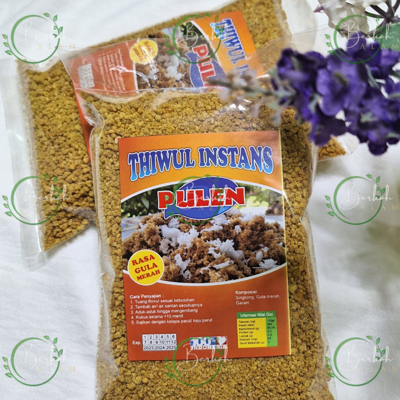 TIWUL INSTAN NASI TIWUL MANIS GULA MERAH OYEK SINGKONG INSTANT MAKANAN DIET 400 GRAM