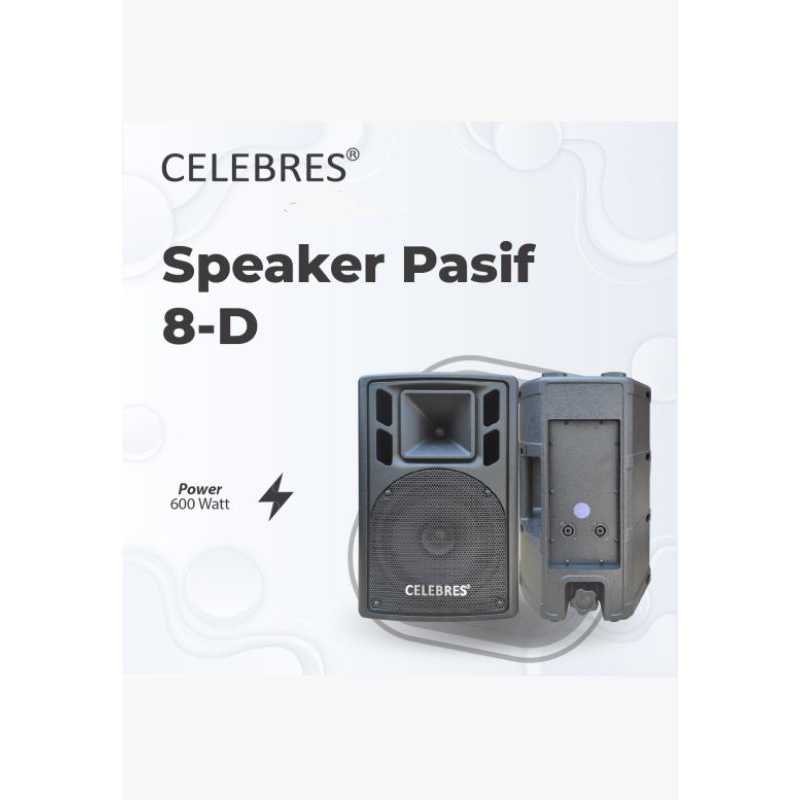 Speaker Pasif 8"inch Celebres 8-D Original -- Sepasang/2buah Speaker
