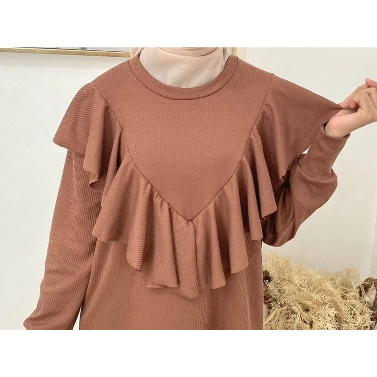 CM / Lady dress bahan knit / syari bahan knit / gamis bahan kenit