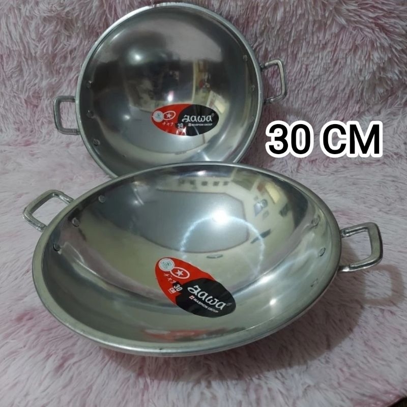 Wajan kuali jawa 30 cm & 32 cm/penggorengan jawa aluminium maspion