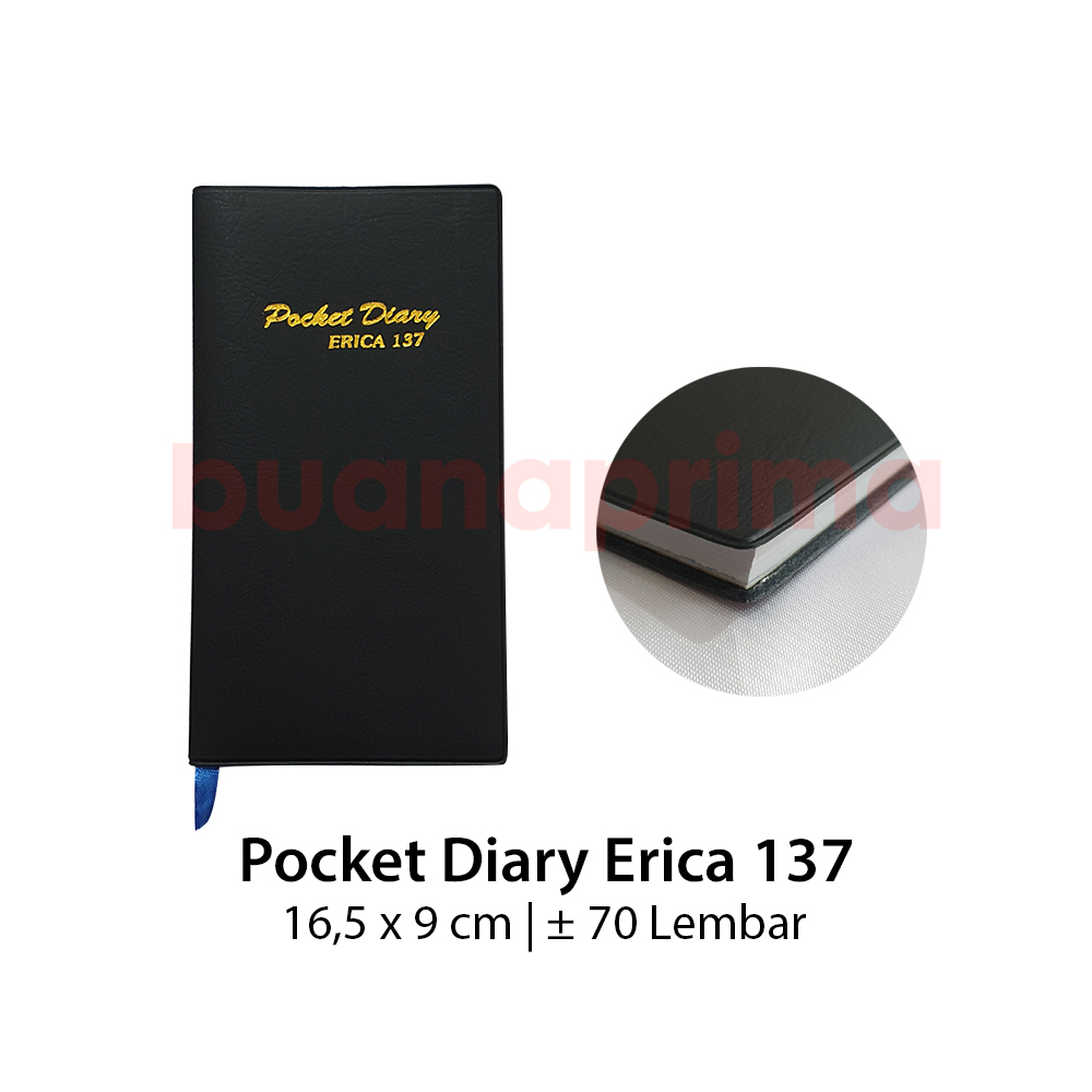 

Agenda Pocket Erica 137 17.5x9.5 cm Notebook Planner Kerja Saku Diary