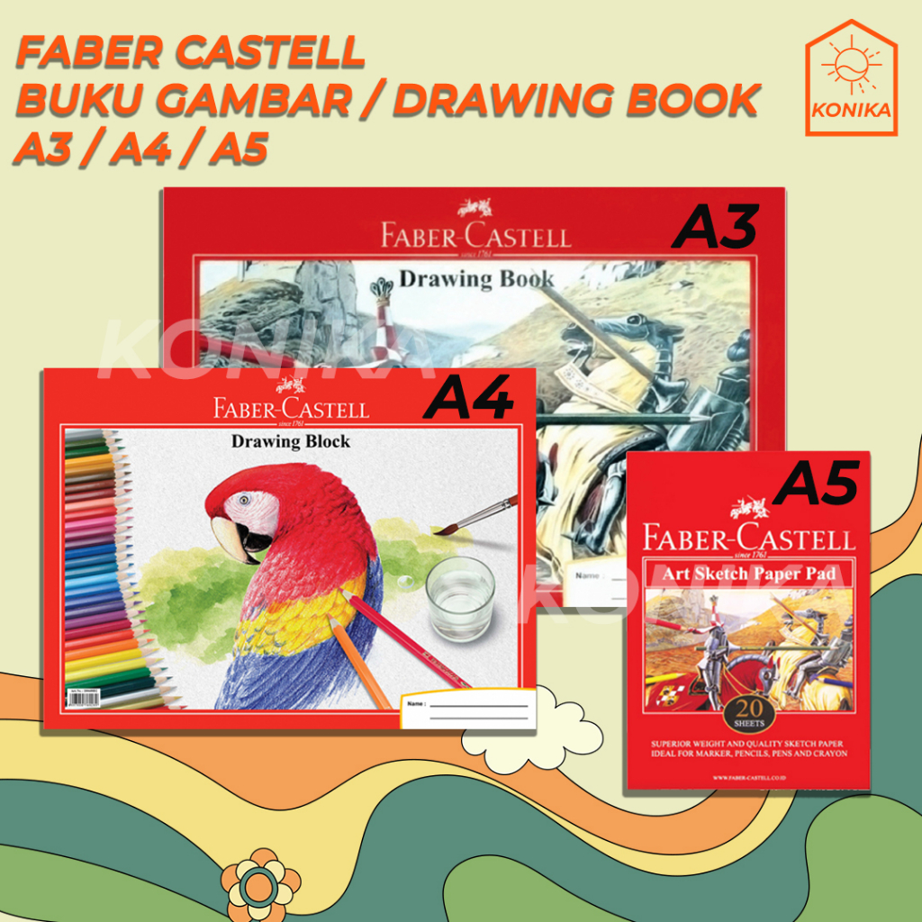 

Faber Castell Buku Gambar Drawing Book Ukuran A3 A4 A5