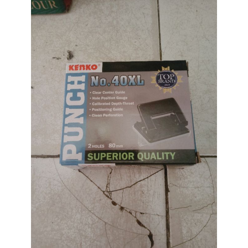

pembolong kertas 2 holes no 40xl punch