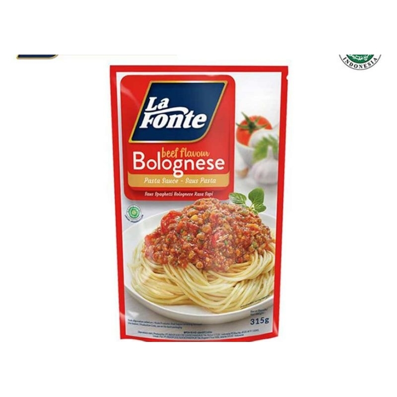

SAUS PASTA BOLOGNESE LAFONTE CHICKEN SAUS PASTA 290G,315GR