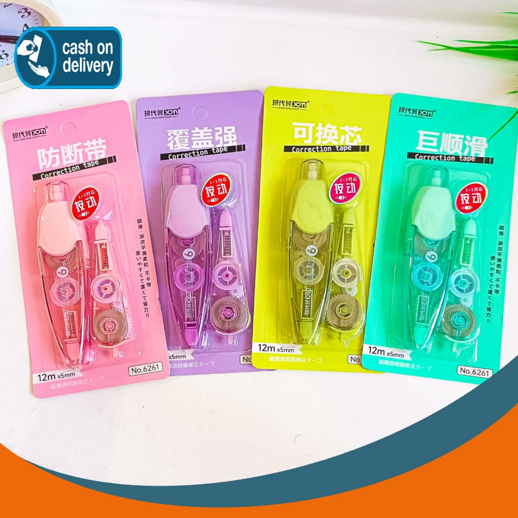 

Correction tape cetek 2 in 1 tipe-x 12 meter ( 1 correction tape + 1 refill ) XDM No.6261 LUCU IMUT KADO UNIK ALAT-ALAT SEKOLAH AESTHETIC