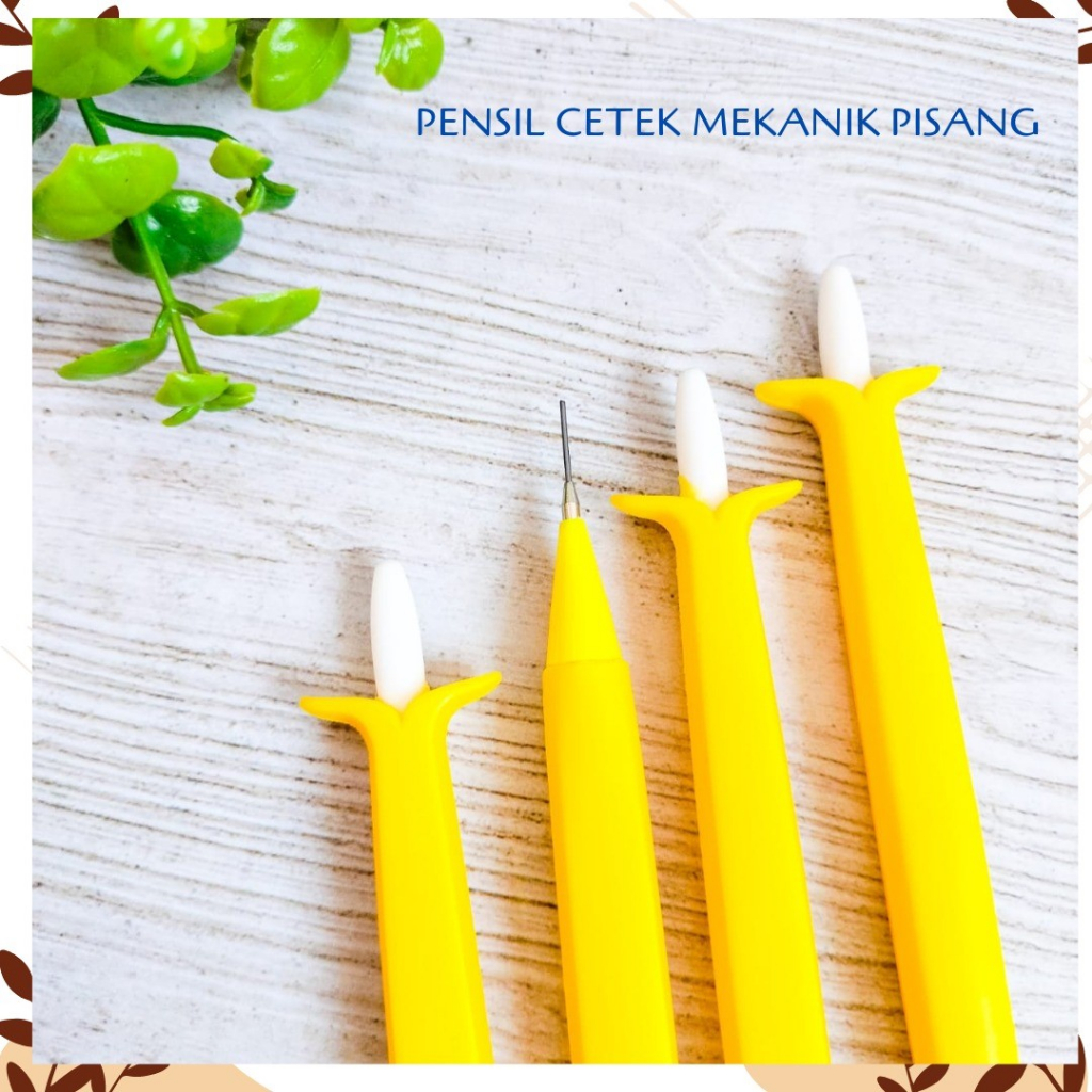 

PENSIL CETEK PISANG PENCIL MEKANIK FRUIT FULLBODY KADO UNIK TERUMURAH ORIGINAL