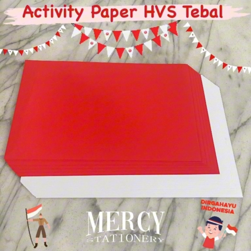 

HVS Merah Bendera Warna A4 80Gsm F4 20 Lembar Paper Seni Melipat 3D Origami Spektra Pastel Mercy Stationery Activity Paper Kertas Merah Hiasan