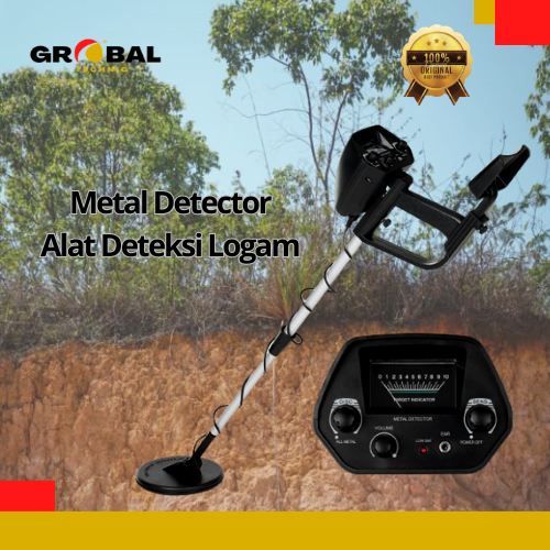 Metal Detector Alat Deteksi Logam Emas di Tanah Portable