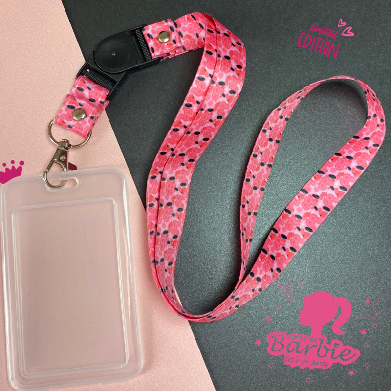 

[SB] Barbie Tali Lanyard / Card Holder Dengan Metal Buckle Cantik dan Elegan Motif Terbaru