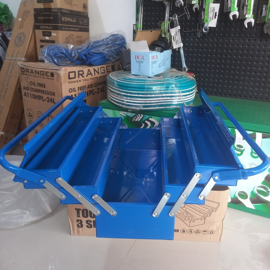 Tool Box Besi 3 Susun Tempat Perkakas Kerja Tools Box Kunci Kunci