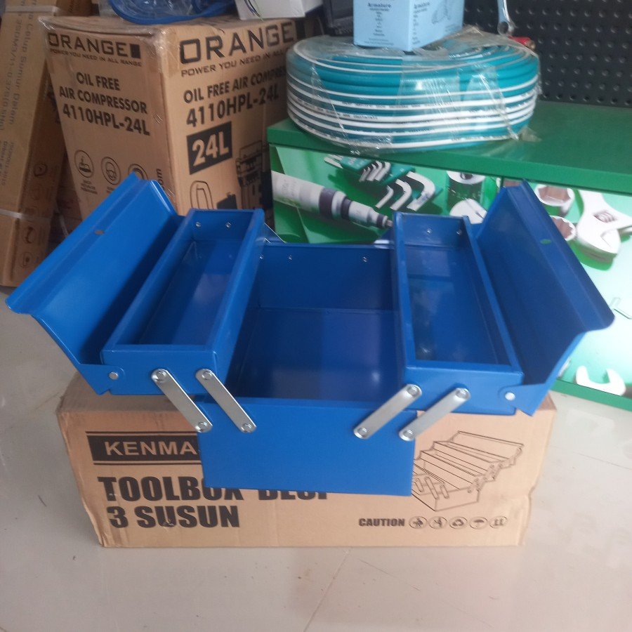 Tool Box Besi 2 Susun Tempat Perkakas Kerja Tools Box Kunci Kunci
