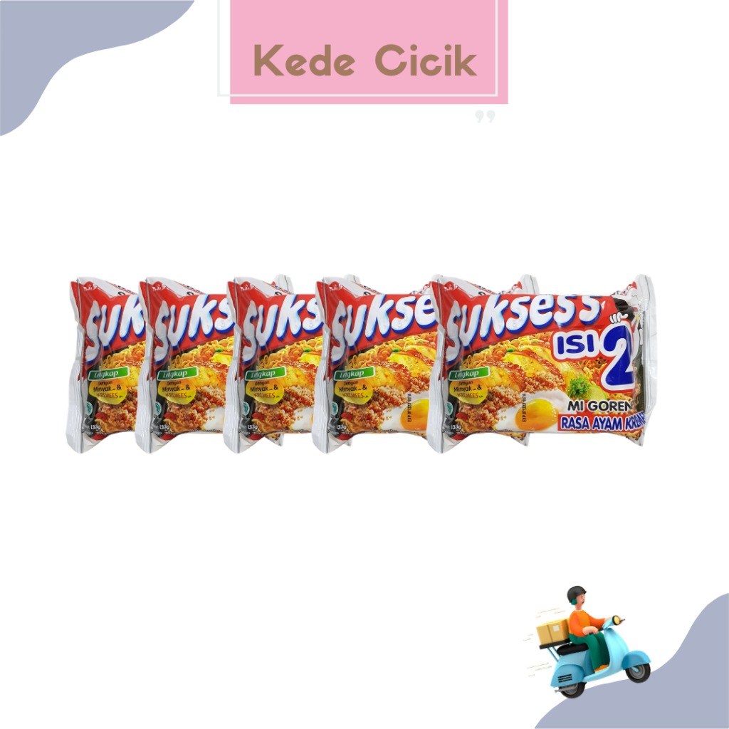 

(BUNDLE 5pcs) MIE SUKSESS RASA AYAM KREMES ISI 2