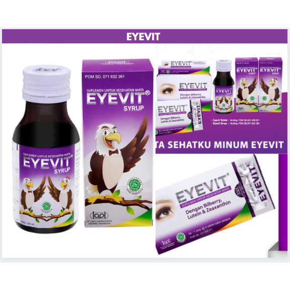 Eyevit sirup/kesehatan mata/vitamin mata/mata jernih
