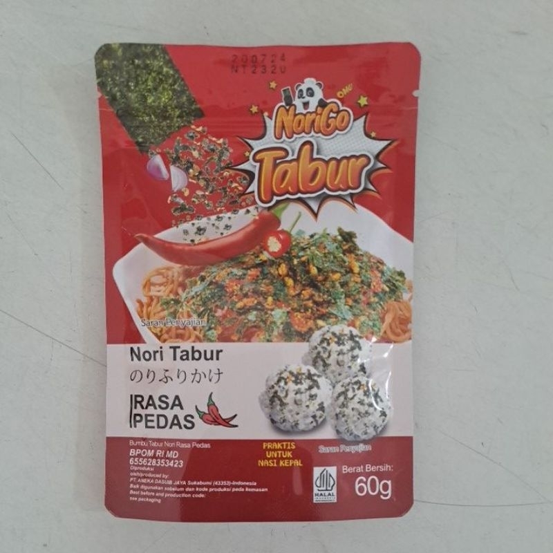

Nori Tabur Pedas 60gr Merk Norigo