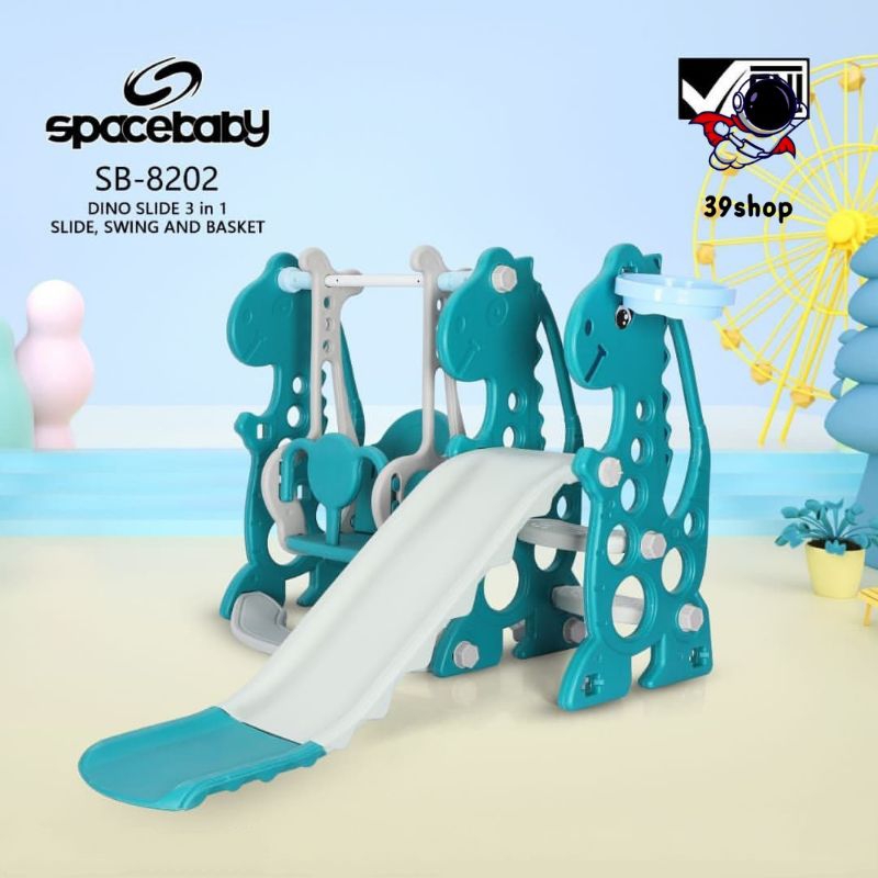SPACEBABY Perosotan n Ayunan Spacebaby Sb-8202 / Mainan Perosotan Anak Sb-8201