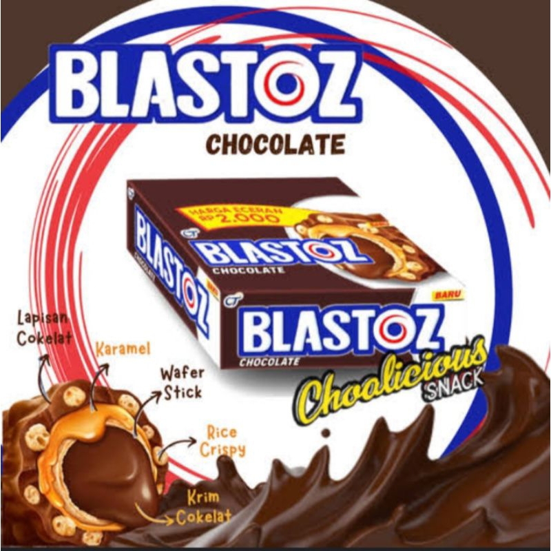 

TERMURAH Cemilan, Snack, Blastoz Chocolate / Blastoz Churchy nuts / Tango wafer / Waffle