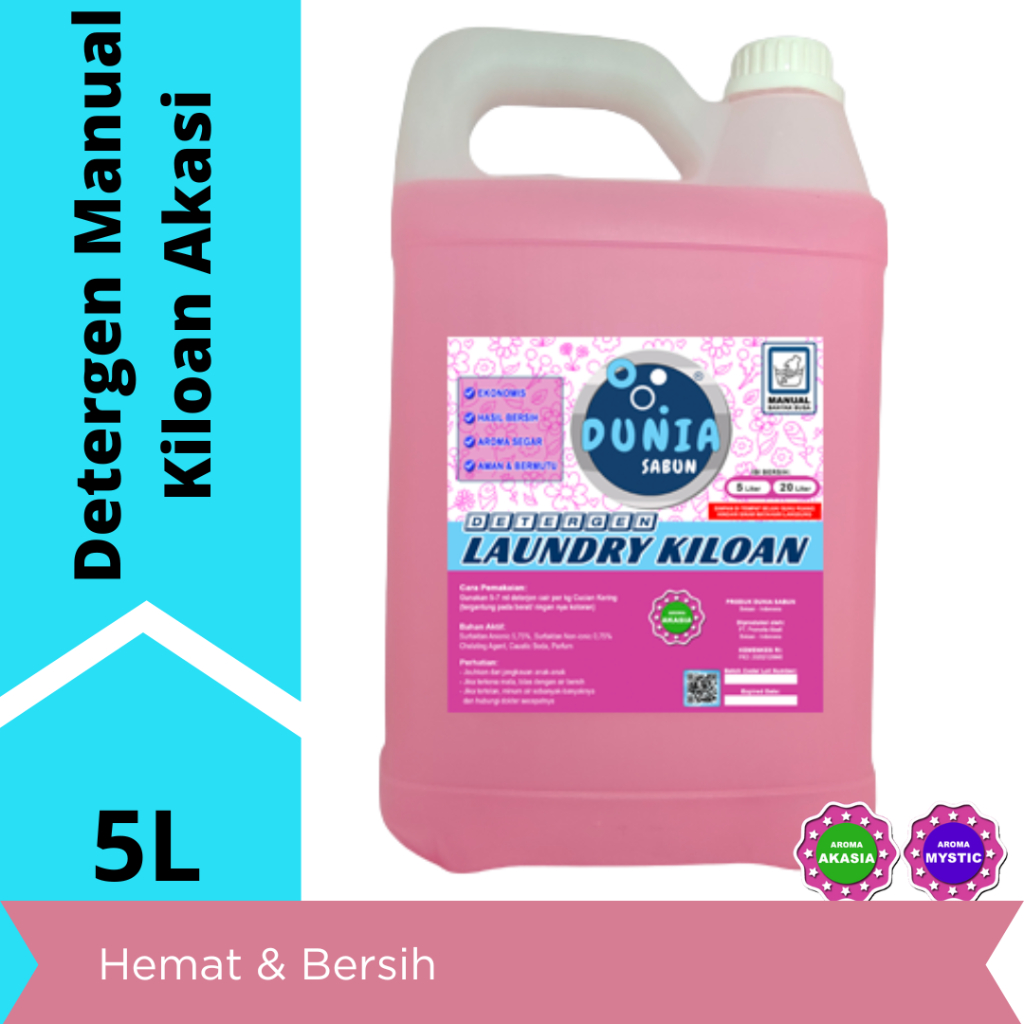 DETERGEN MANUAL CAIR KILOAN KEMASAN JERIGEN 5 LITER