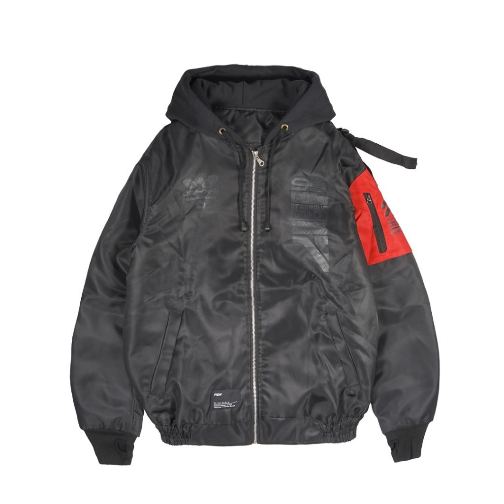 POSEIDON - Jaket Bomber GENIOUS ROCKETQUEEN HOODIE M - XXL Pria Wanita Premium