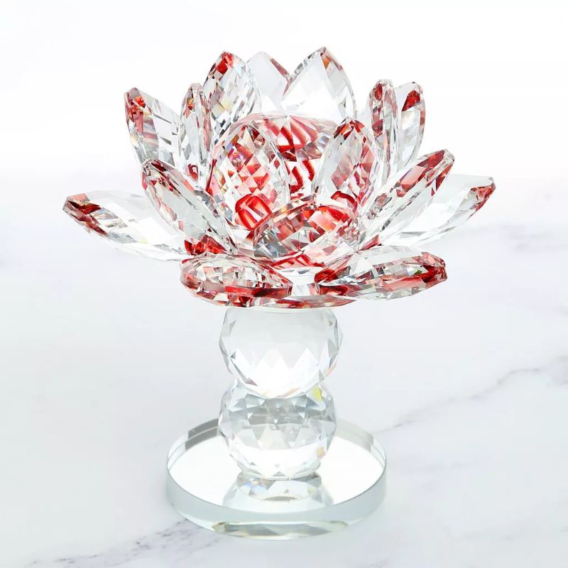 pajangan kristal Lotus Capodimonte