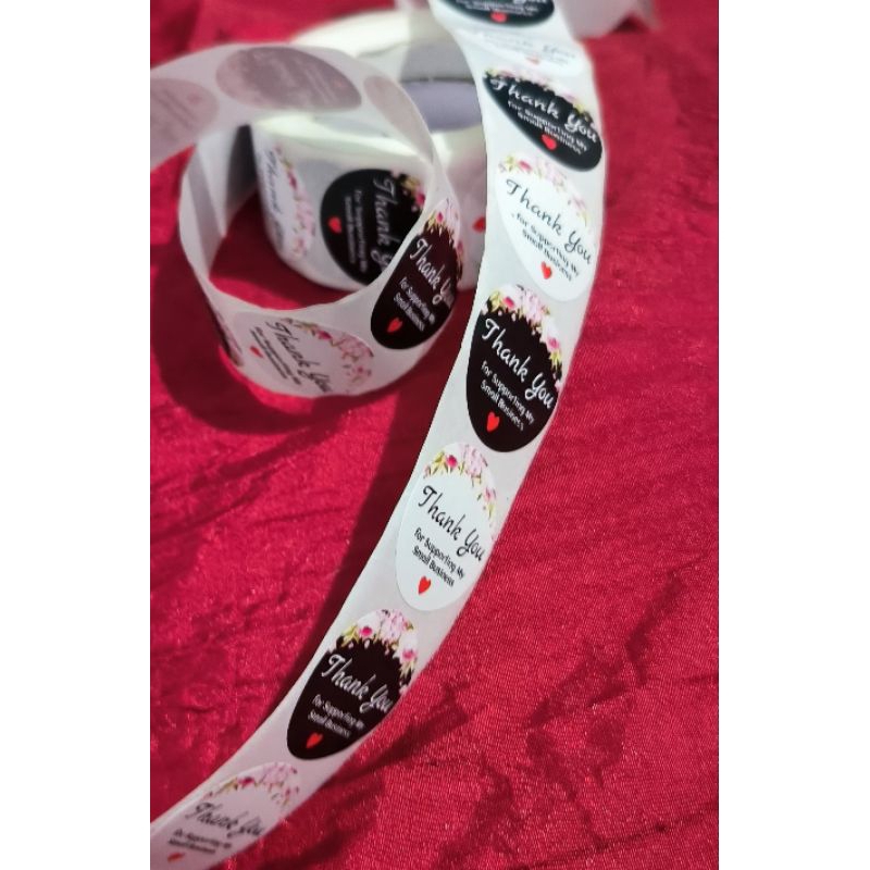 

Stiker Thank You Sticker Tempel Ecer Per 50 pcs Thanks Thankyou cocok untuk Label Packing