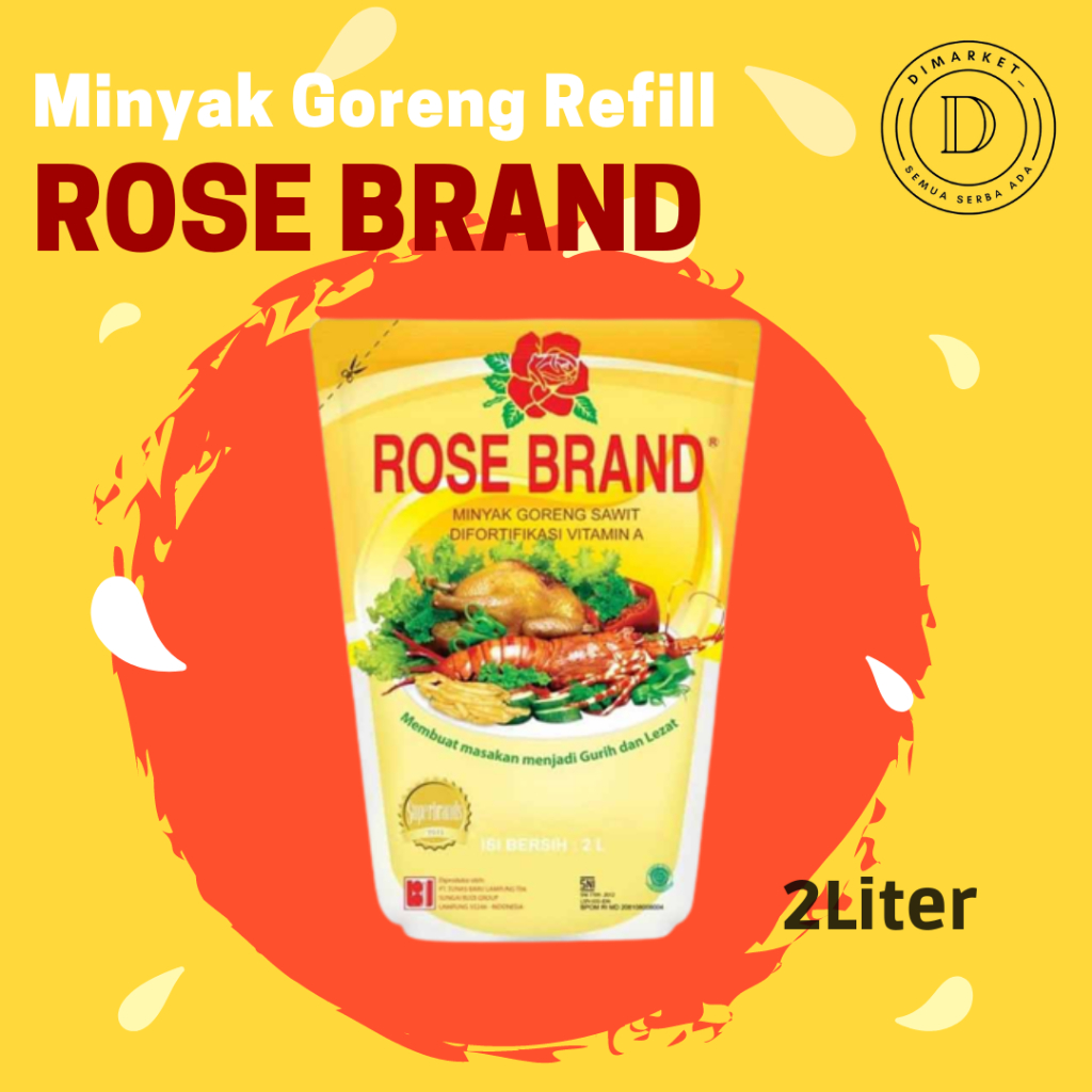 

ROSE BRAND - MINYAK GORENG ROSE BRAND 2 LITER POUCH MURAH GRATIS ONGKIR PROMO