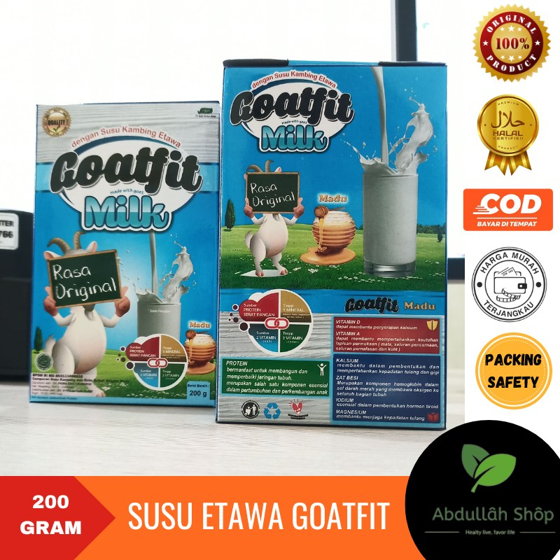 

GOATFIT MILK Susu Kambing Etawa Plus Royal Jelly Rasa Original