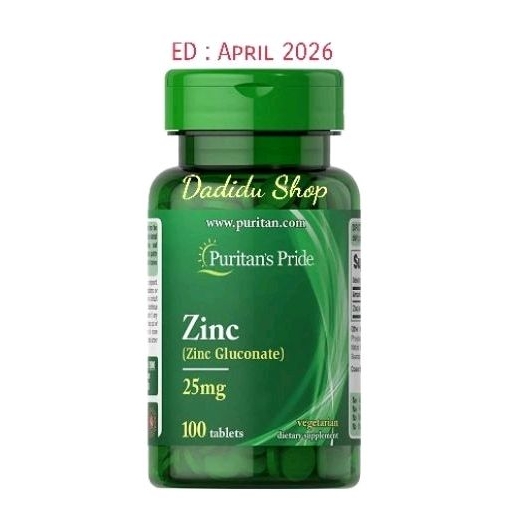 Zinc Puritans Pride Vitamin Supplement