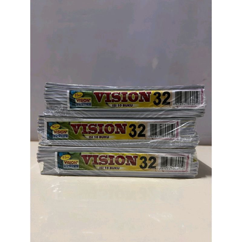 

BUKU TULIS NEW VISION 32 LEMBAR |BUKU TULIS(1pak isi 10 buku)