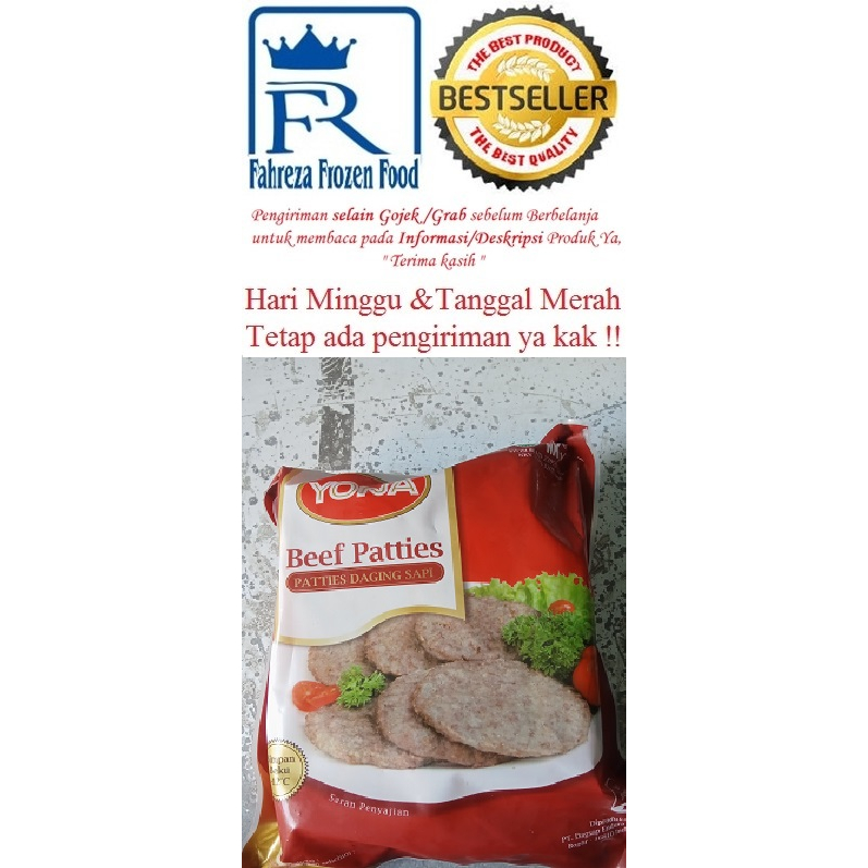 

Yona Beef Patties 1KG Harga Promo