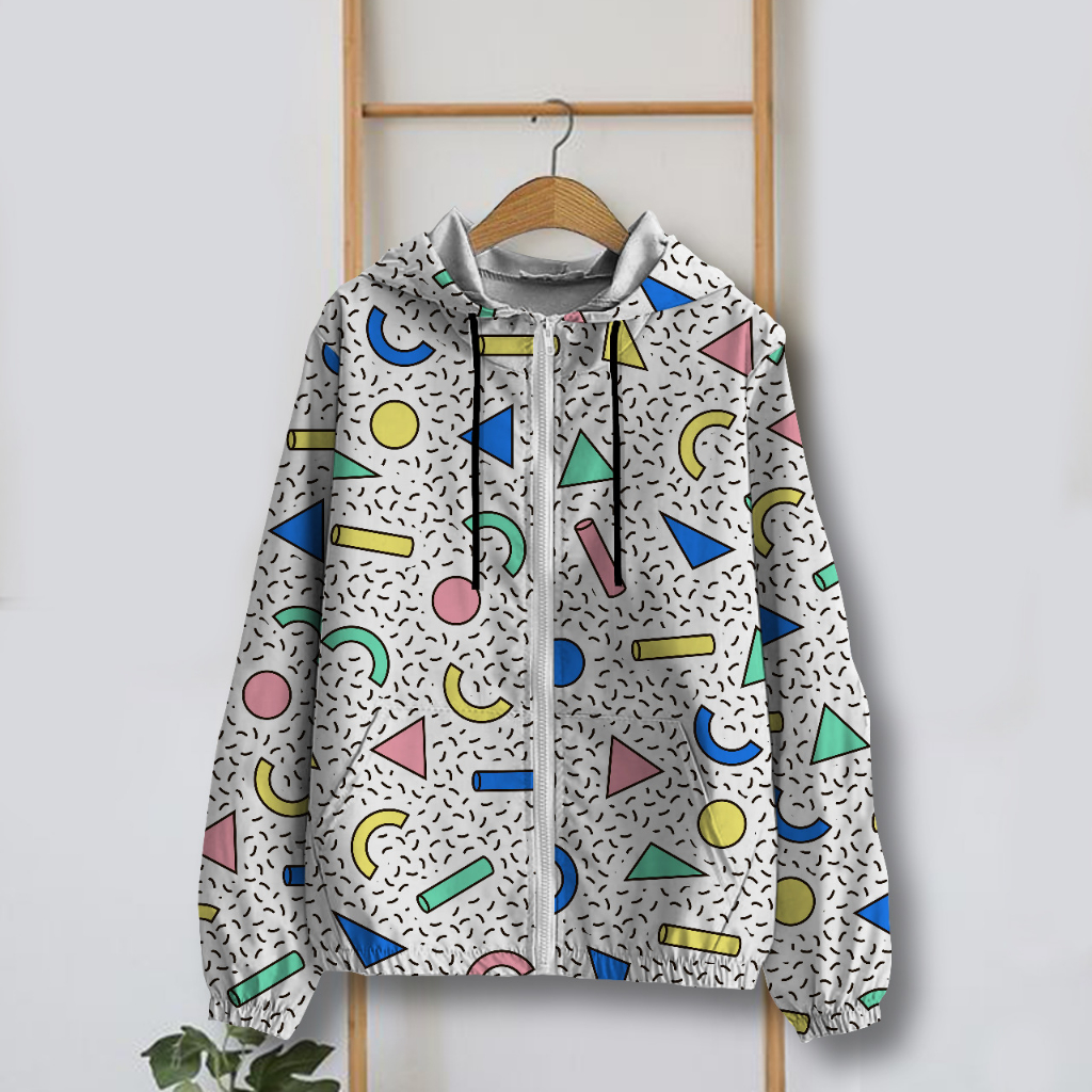 Jaket Parasut Wanita Printing Jumbo / jaket parasut Big Size / jaket parasut over size pria dan wani