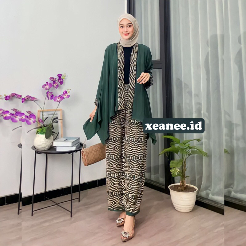 Balero Kobee Setelan Outerwear One Set Rayon Pemium Bahan Tebal Adem Halus Lembut Cantik Kelelawar /
