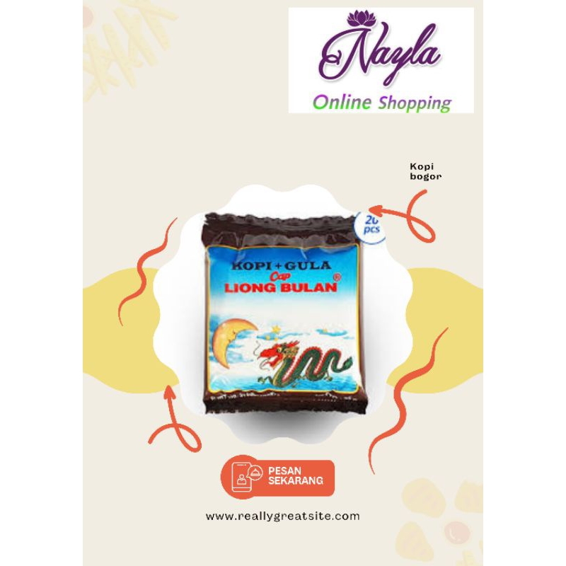 

KOPI CAP LIONG BULAN HITAM BUBUK 1PACK ISI 20 SACHET