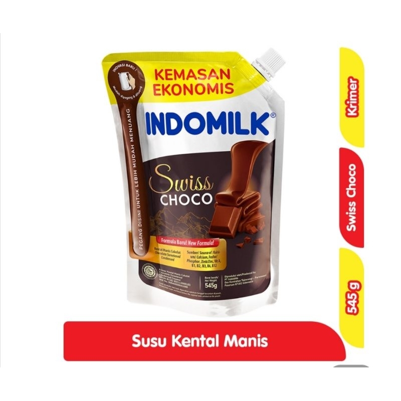 

indomilk kental manis swiss choco pouch 545gr