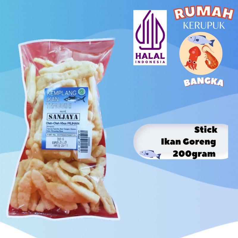 

Stick Ikan Goreng merk Sanjaya Khas Bangka - Makanan Bangka - Snack Bangka