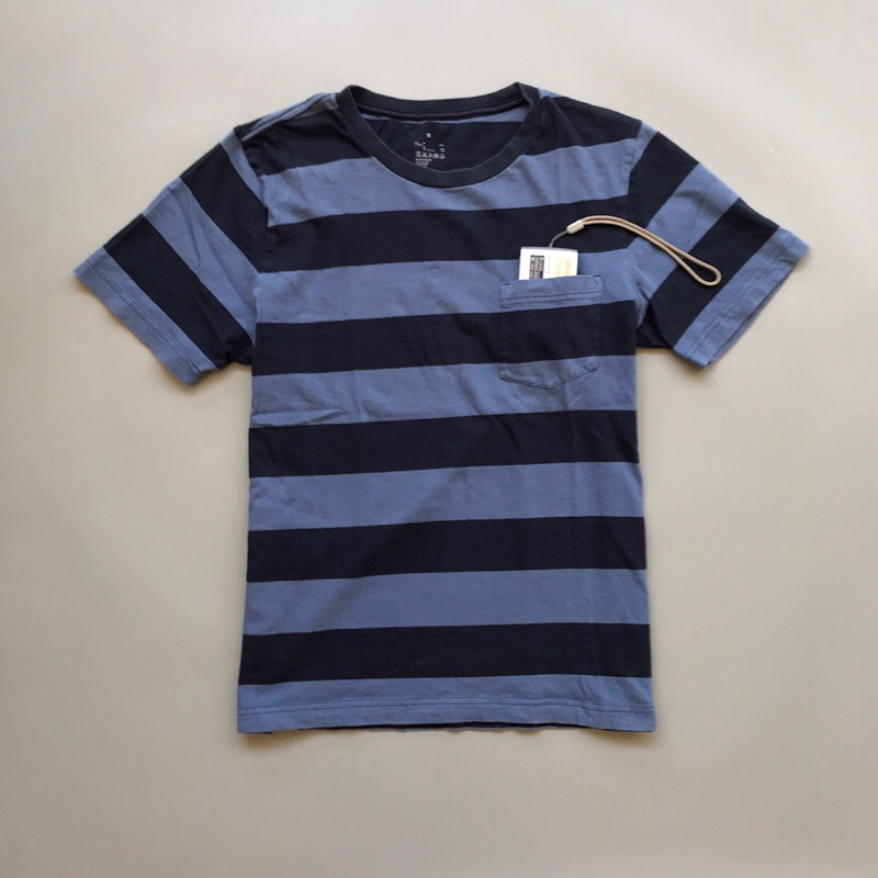 Tshirt muji stripe pocket